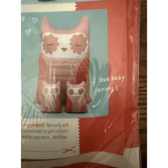 MODA Cut and Sew Forest Animals 100% cotton fabric Kit Makes 12 - Learn to sew - Picture 5 of 7